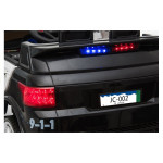 Elektrické autíčko - policajné SUV - nelakované - čierne